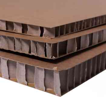 Honeycomb boards used for dividers and inserts in furniture packaging