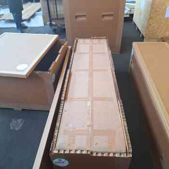 Honeycomb pallet boxes designed for packing, storing, and transporting electronics