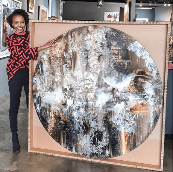 Painting protected inside custom art packaging