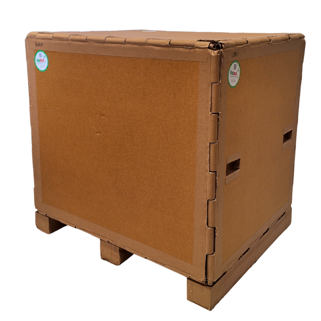 Protective palletized box with reinforced pallet base