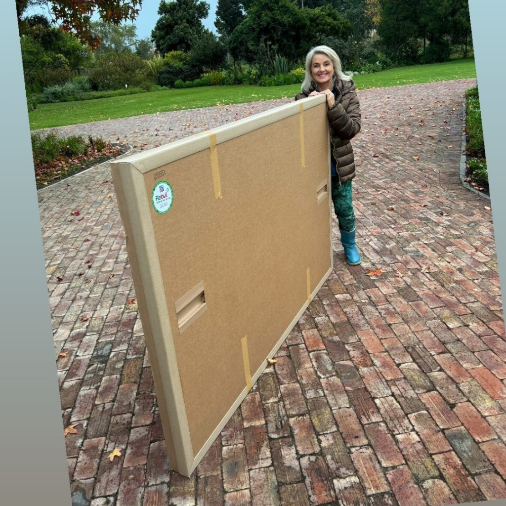 Custom art packaging crate prepared for export